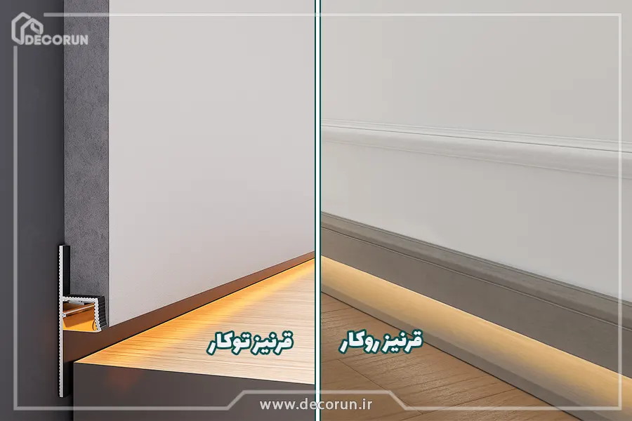 قرنیز نوری روکار یا توکار
