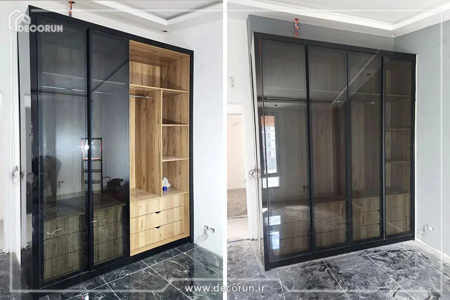 درب شیشه ای دکوفیکس کابینت